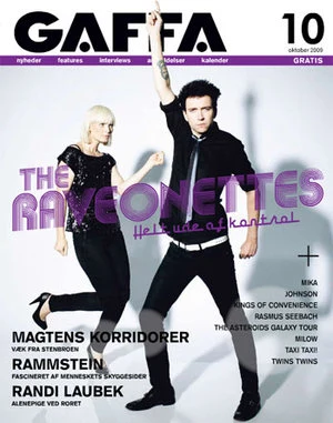 GAFFA-forside, oktober 2009: The Raveonettes